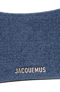 Женская сумка le bisou JACQUEMUS синего цвета, арт. 24E/231BA057 | Фото 3 (Размер: medium; Материал: Натуральная кожа; Материал сплава: Проставлено; Драгоценные камни: Проставлено)