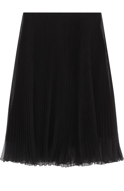 Однотонная плиссированная юбка-миди PRADA, арт. P147N-1QLQ-F0002, фото 1