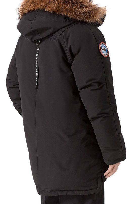 Пуховая парка MIR-1 с меховой отделкой Arctic Explorer MIR_BLK Чёрный  MIR_BLK Фото 4