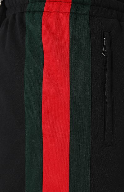 Брюки прямого кроя с лампасами и поясом на резинке GUCCI, арт. 493657/X7A90, фото 5