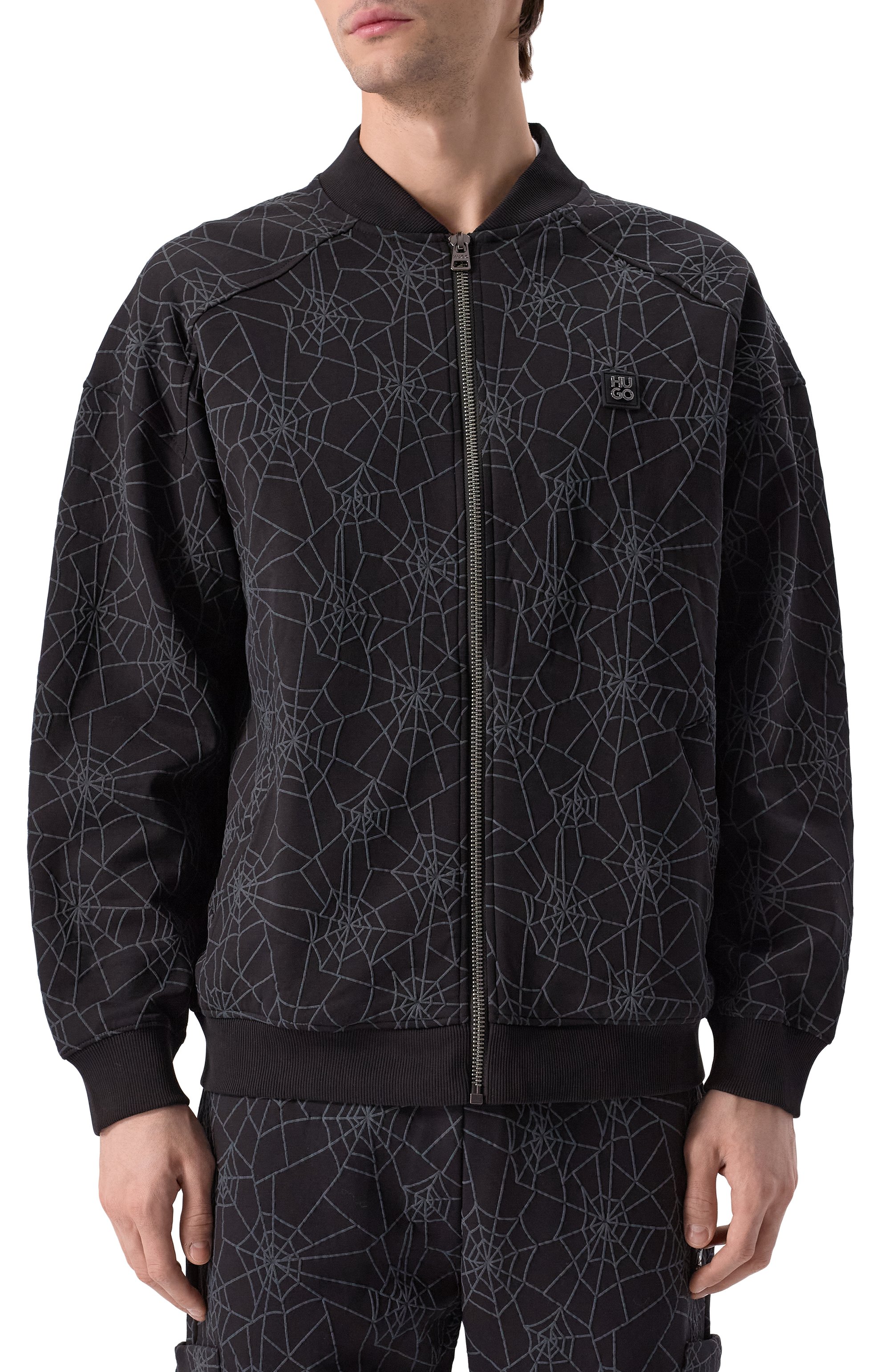 Хлопковый бомбер HUGO, арт. 50531290, фото 3