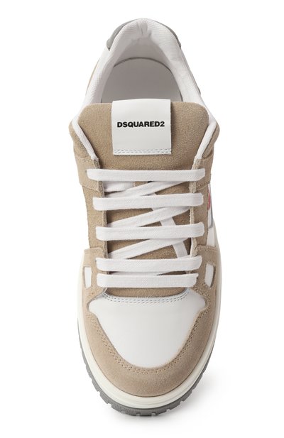 Кожаные кеды DSQUARED2, арт. 80225/VAR2/36-40, фото 4