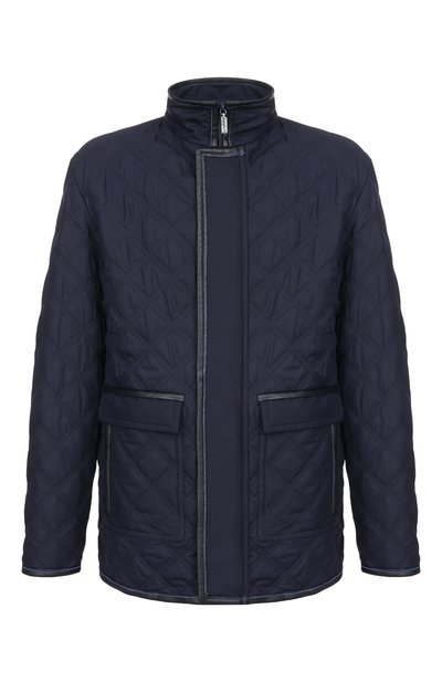 Мужская шелковая куртка с кожаной отделкой ZILLI, арт. ASTA01M0628VCQ000_001