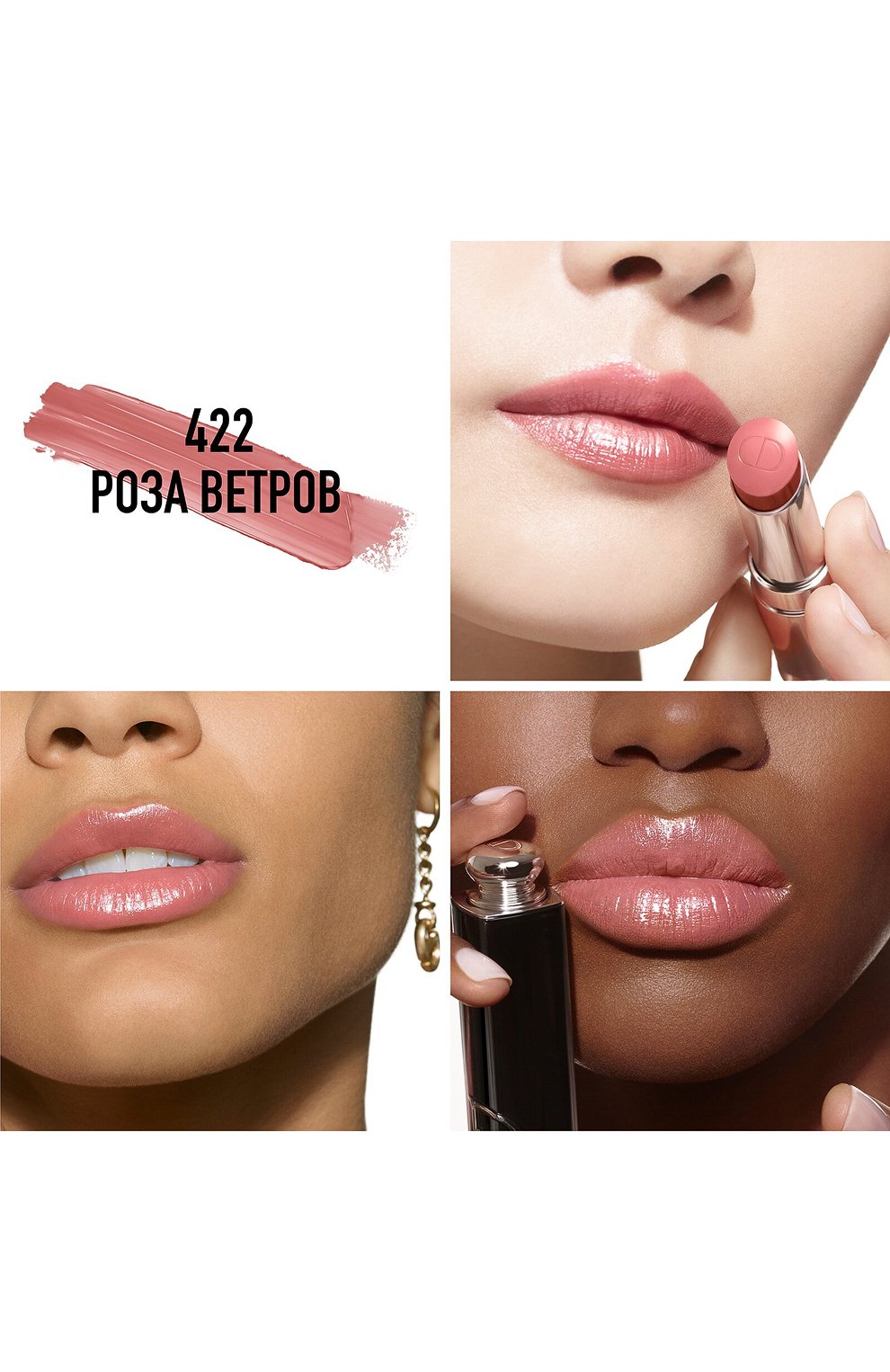 Рефил помады для губ dior addict lipstick, оттенок 422 роза ветров (3.2g) DIOR, арт. C329100422, фото 2
