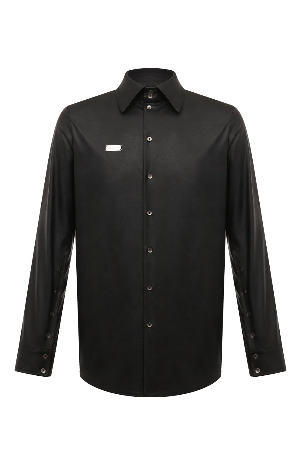 Рубашка из экокожи WHO_AM, арт. MS3-SVO243-BLK, фото 1