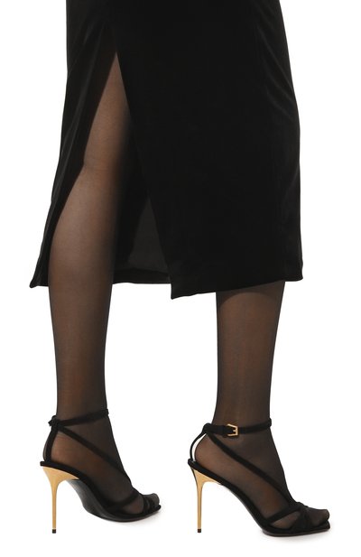 Замшевые босоножки ruby BALMAIN, арт. CN1UH974/LCMK, фото 3