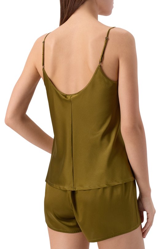 Шелковый топ EDOMO T002003FW2425 Хаки  T002003FW2425 Фото 4