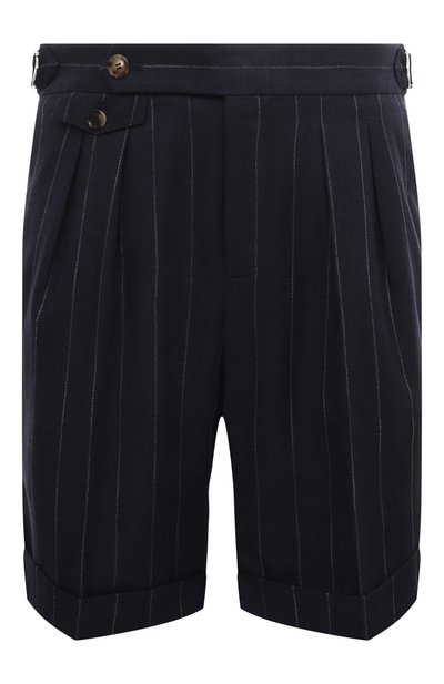 Мужские шорты из хлопка и шерсти BRUNELLO CUCINELLI, арт. MS484B2298