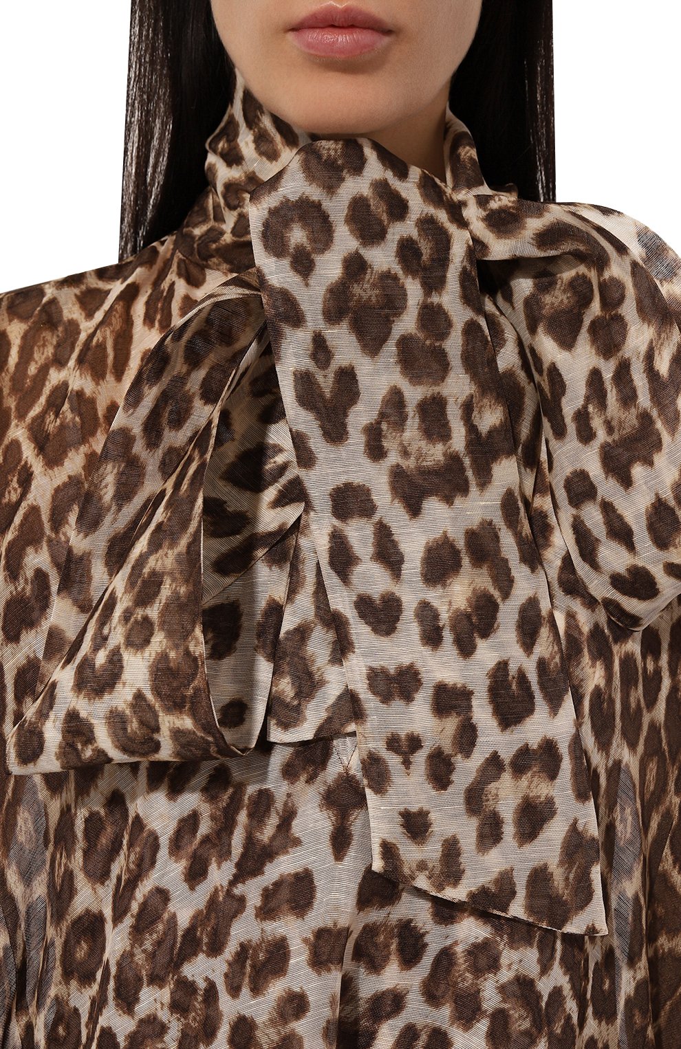 Платье изо льна и шелка ZIMMERMANN, арт. 1404DF241, фото 5