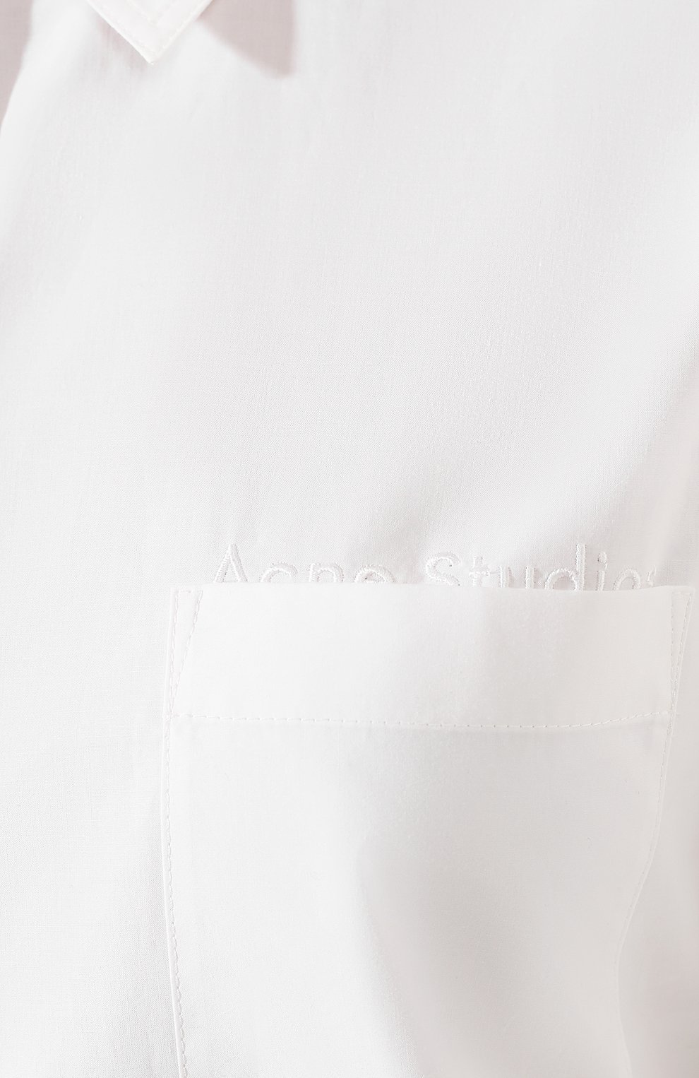 Хлопковая рубашка ACNE STUDIOS белого цвета по цене 18900 руб., арт. AC0127, фото 5 Хлопковая рубашка ACNE STUDIOS, арт. AC0127, фото 5