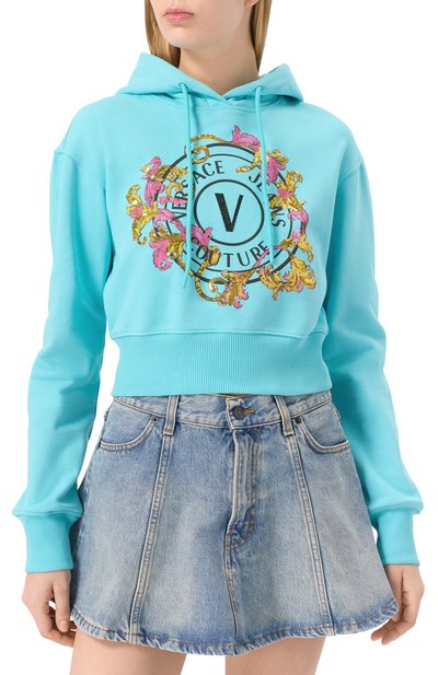 Хлопковое худи VERSACE JEANS COUTURE, арт. 78HAIC01/CF00C, фото 3