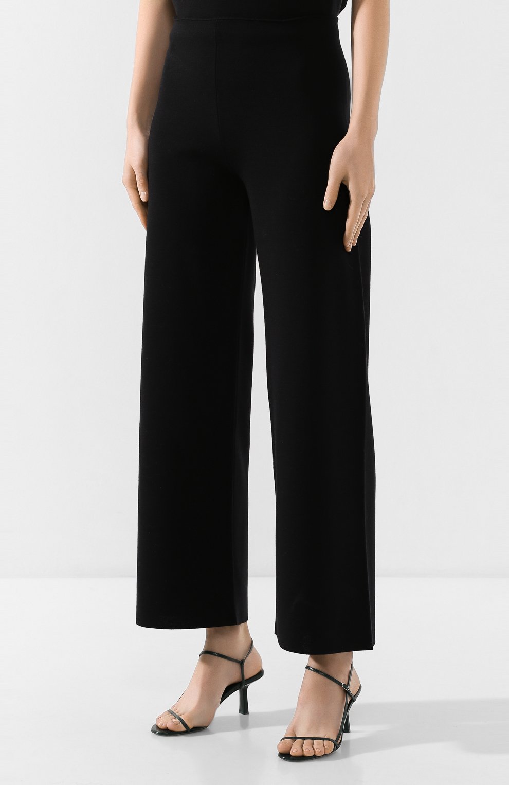 Шерстяные брюки MANSUR GAVRIEL черного цвета по цене 41050 руб., арт. WF19K015HN, фото 3 Шерстяные брюки MANSUR GAVRIEL, арт. WF19K015HN, фото 3