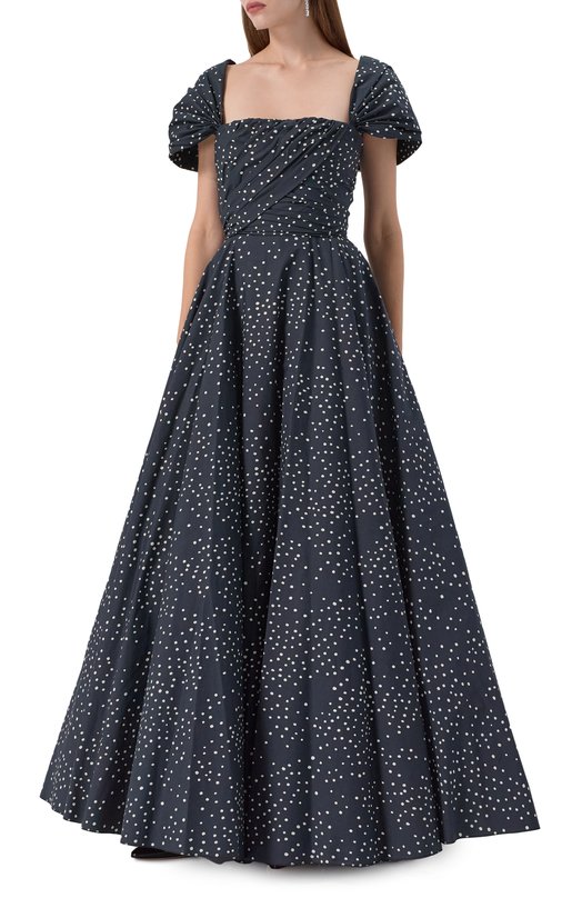 Хлопковое платье Giambattista Valli 25FWPVTE5144/55PRI Чёрный  25FWPVTE5144/55PRI Фото 3