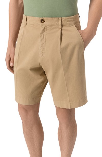 Хлопковые шорты CANALI бежевого цвета по цене 39950 руб., арт. D95608/PT01482, фото 3 Хлопковые шорты CANALI, арт. D95608/PT01482, фото 3