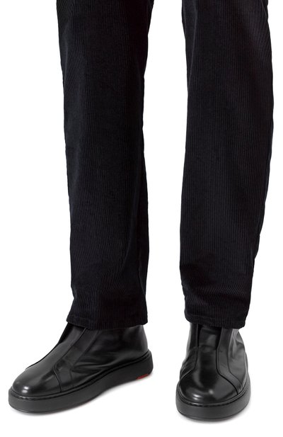 Кожаные кеды cleanic SANTONI, арт. MBCG22105NEAP0IL, фото 3