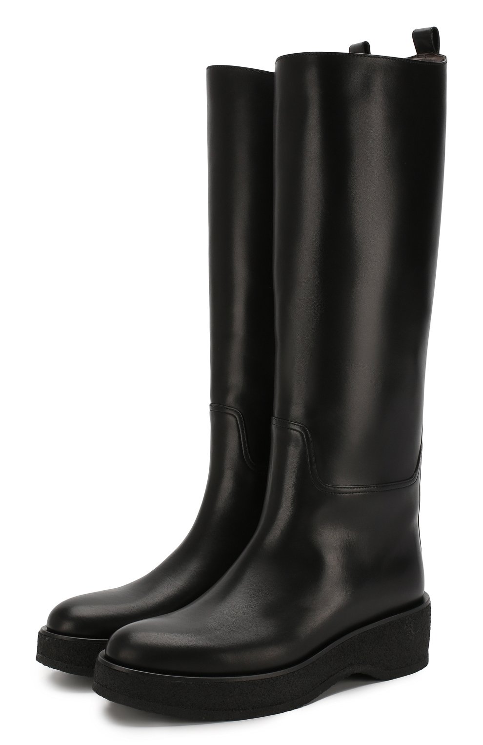 Кожаные сапоги motorbike THE ROW, арт. F1142-L52CR, фото 1