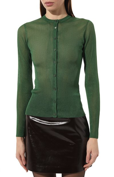 Кардиган DOLCE & GABBANA зеленого цвета по цене 98850 руб., арт. FXH23T/JDMR3, фото 3 Кардиган DOLCE & GABBANA, арт. FXH23T/JDMR3, фото 3