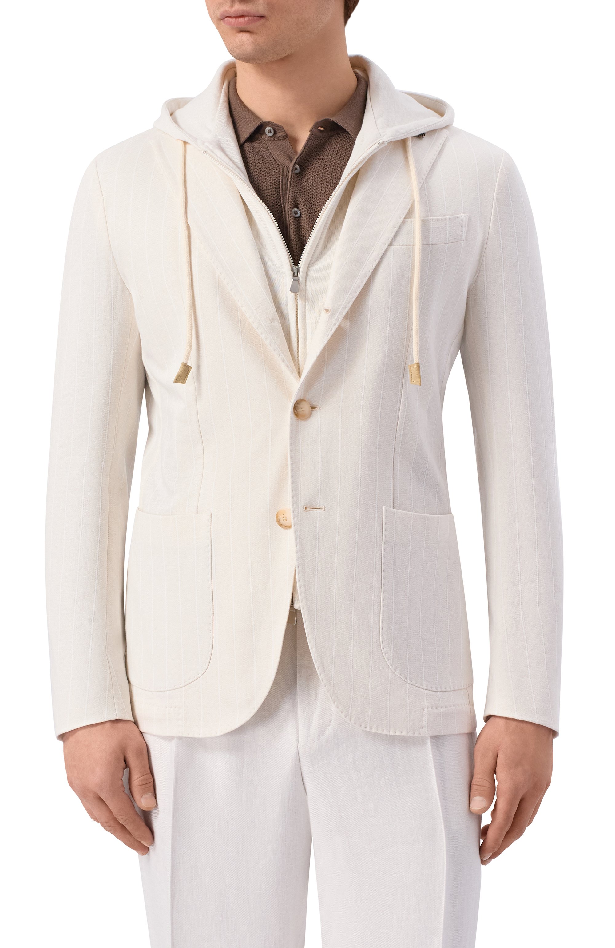 Пи джак из хлопка и льна GRAN SASSO, арт. 78113/79306, фото 3