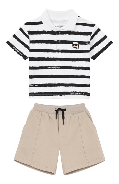 Комплект из поло и шорт KARL LAGERFELD KIDS, арт. Z31068