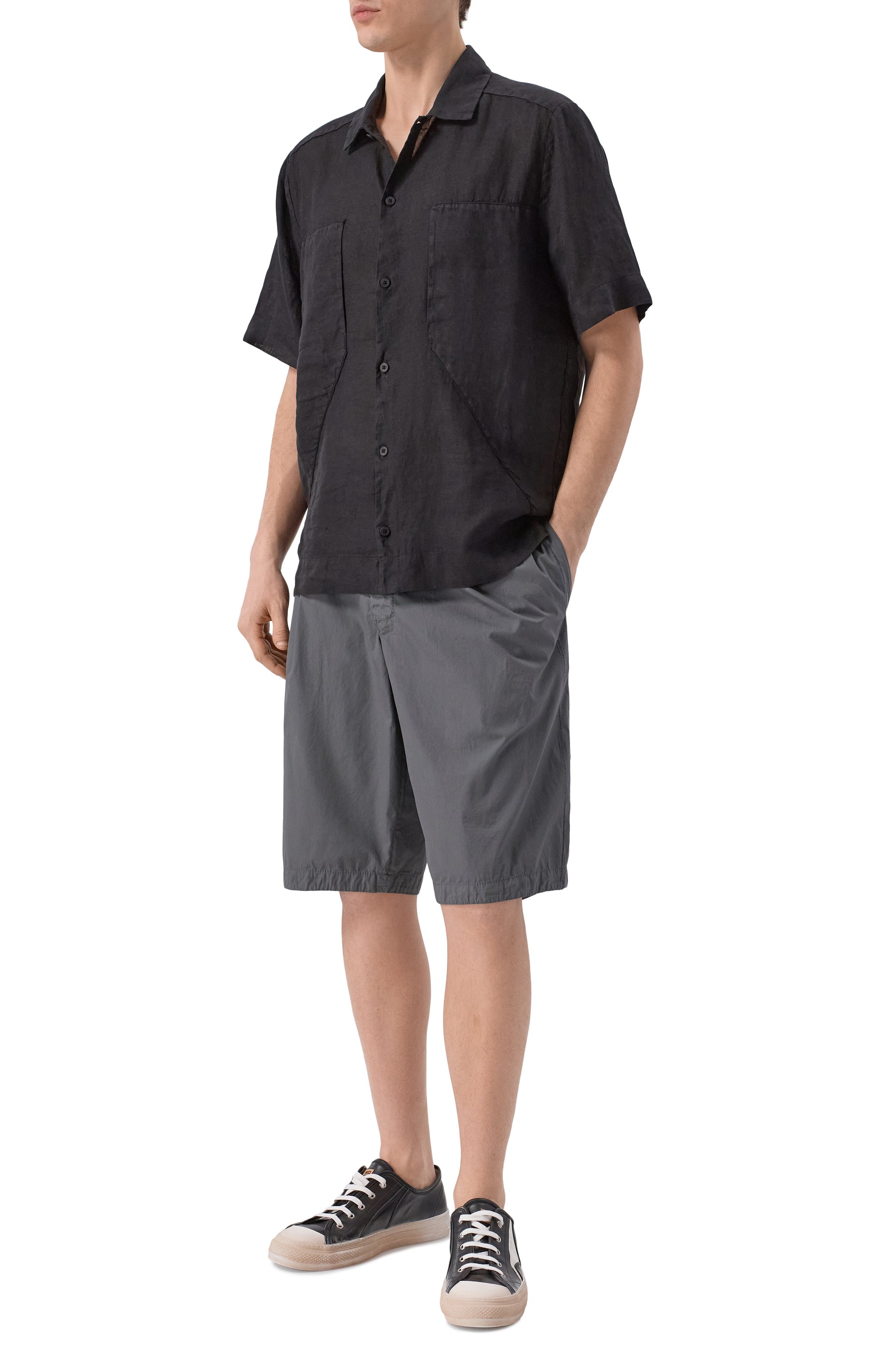 Льняная рубашка TRANSIT, арт. CFUTRCV312, фото 2