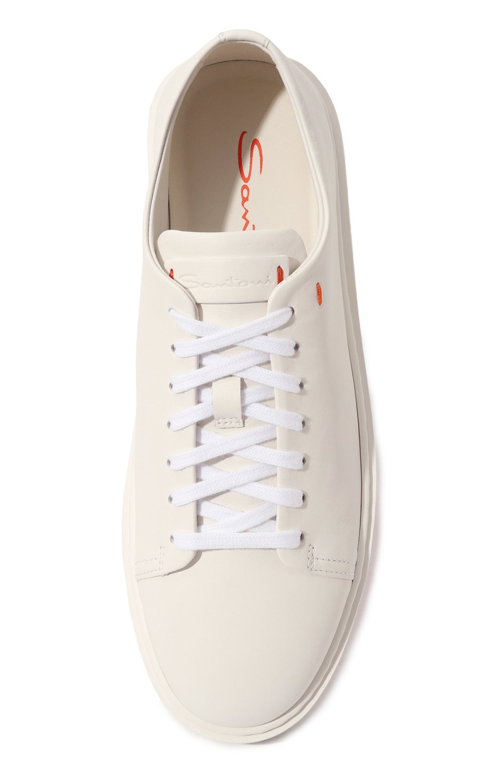 Кожаные кеды SANTONI, арт. WBCD60994BARTSB2, фото 6