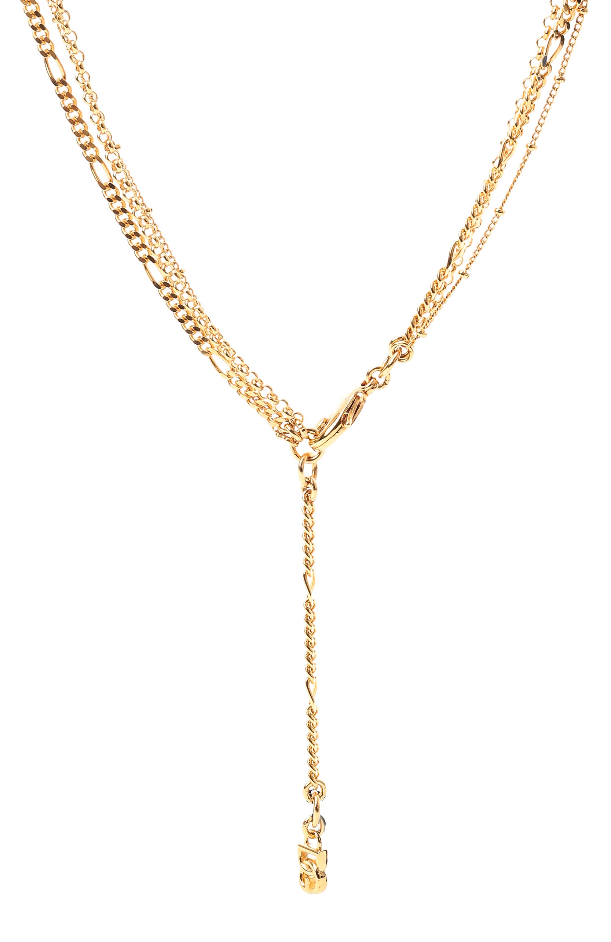 Колье DOLCE & GABBANA золотого цвета по цене 99650 руб., арт. WNQ4S4/W1111, фото 4 Колье DOLCE & GABBANA, арт. WNQ4S4/W1111, фото 4