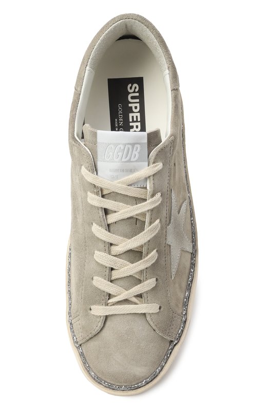 Замшевые кеды Super Star Golden Goose Deluxe Brand GWF00857.F006868 Бежевый  GWF00857.F006868 Фото 6