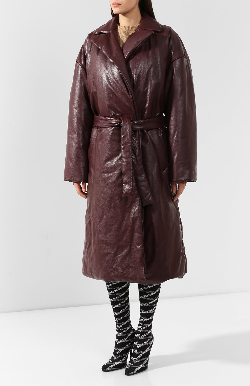 Кожаное пальто BALENCIAGA, арт. 583541/TFS06, фото 3