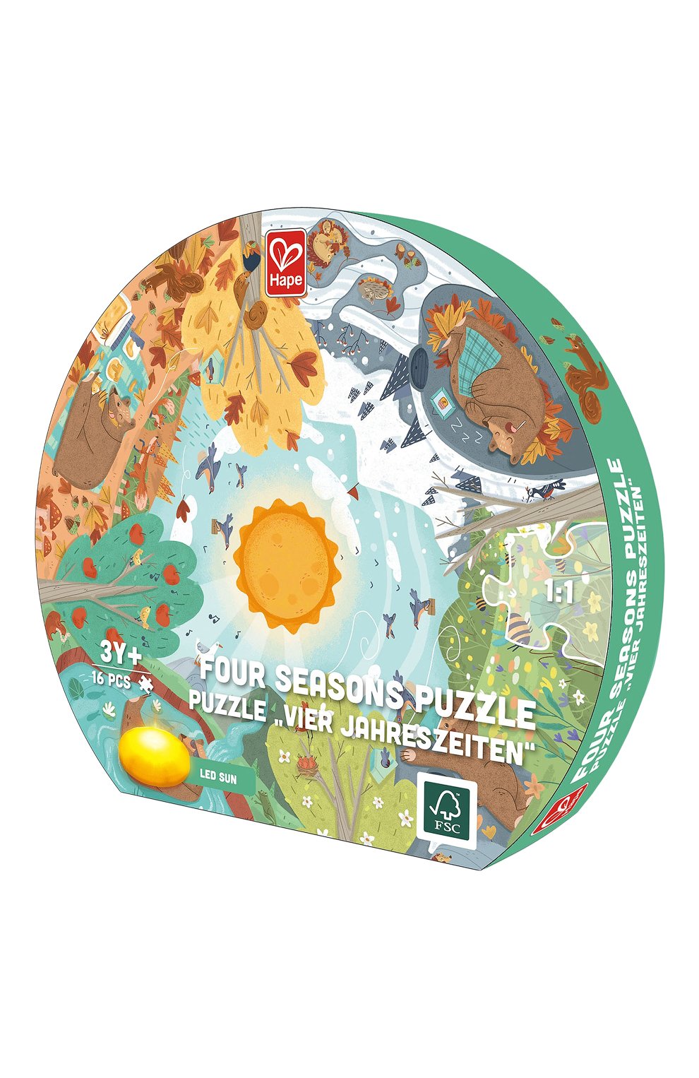 Круглый пазл четыре времени года HAPE, арт. E1636_HP, фото 2