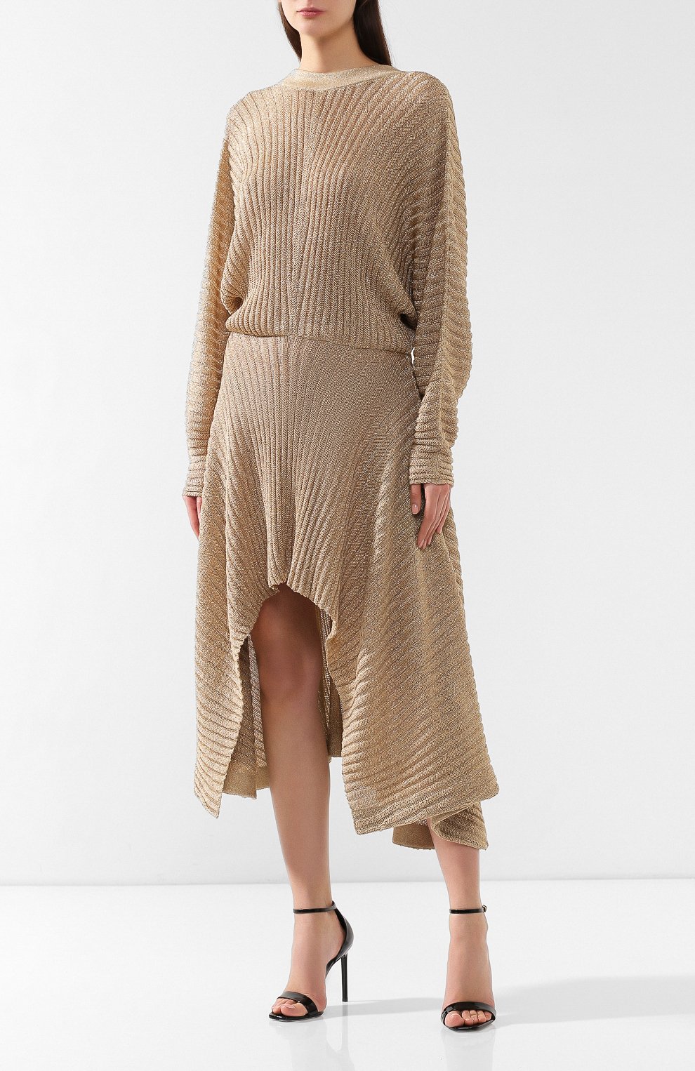 Платье из вискозы с люрексом CHLOÉ, арт. CHC19SMR02760, фото 3