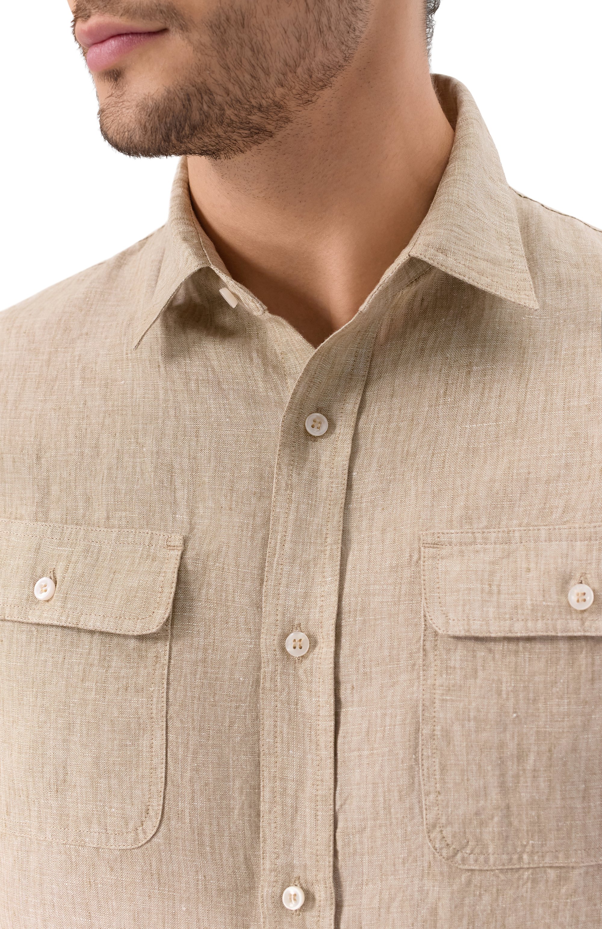 Льняная рубашка PAUL&SHARK, арт. 25413252/XL, фото 5