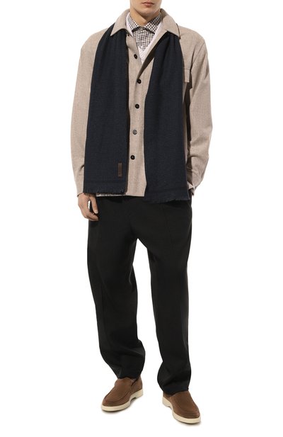 Шарф из шерсти и шелка ZEGNA, арт. Z4L04S/24K, фото 4