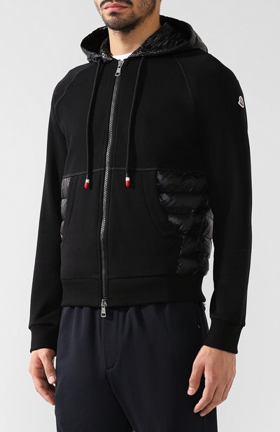 Хлопковая толстовка на молнии с капюшоном MONCLER, арт. D2-091-84006-00-80985, фото 3