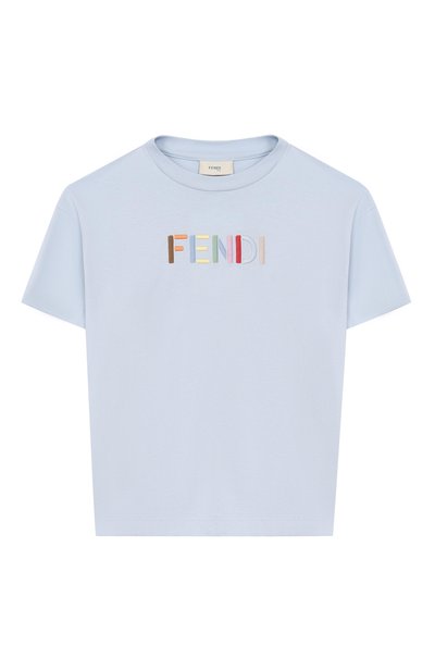 Хлопковая футболка FENDI, арт. JUI207/AY8D/3A-6A