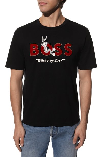 Хлопковая футболка looney tunes x boss BOSS, арт. 50485386, фото 3