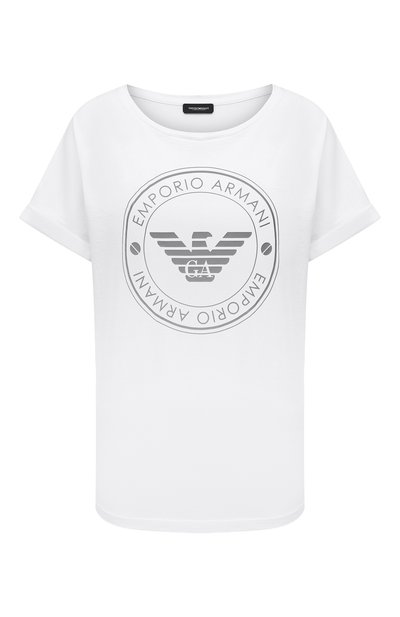 Женская хлопковая футболка EMPORIO ARMANI, арт. 164340/1P255