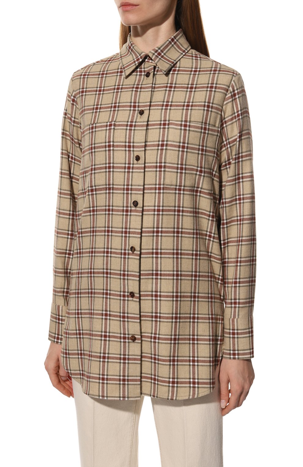 Хлопковая рубашка KITON, арт. D52445H08260, фото 3