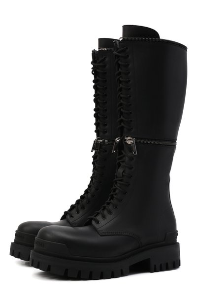 Кожаные ботинки master BALENCIAGA черного цвета по цене 143000 руб., арт. 664598/WA901, фото 1 Кожаные ботинки master BALENCIAGA, арт. 664598/WA901, фото 1