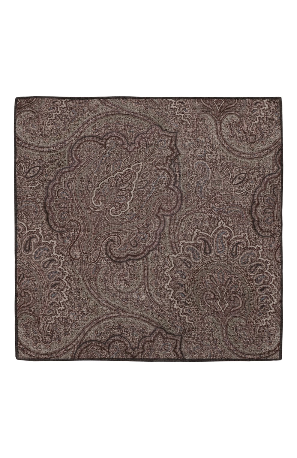 Шелковый платок BRUNELLO CUCINELLI коричневого цвета по цене 23950 руб., арт. MI8630091, фото 3 Шелковый платок BRUNELLO CUCINELLI, арт. MI8630091, фото 3