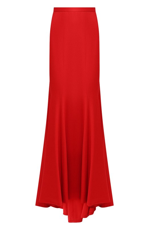 

Однотонная юбка-макси на молнии Brandon Maxwell, Красный