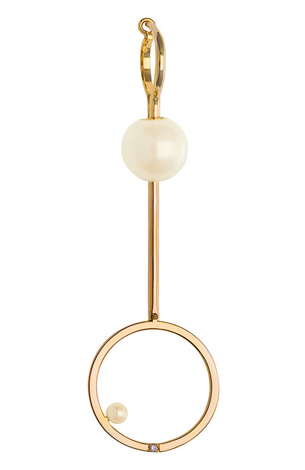 Серьга DELFINA DELETTREZ бесцветного цвета по цене 149500 руб., арт. TWI5008.A, фото 1 Серьга DELFINA DELETTREZ, арт. TWI5008.A, фото 1