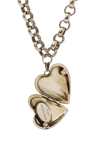 Колье ALEXANDER MCQUEEN серебряного цвета по цене 94100 руб., арт. 640265/J160Z, фото 4 Колье ALEXANDER MCQUEEN, арт. 640265/J160Z, фото 4