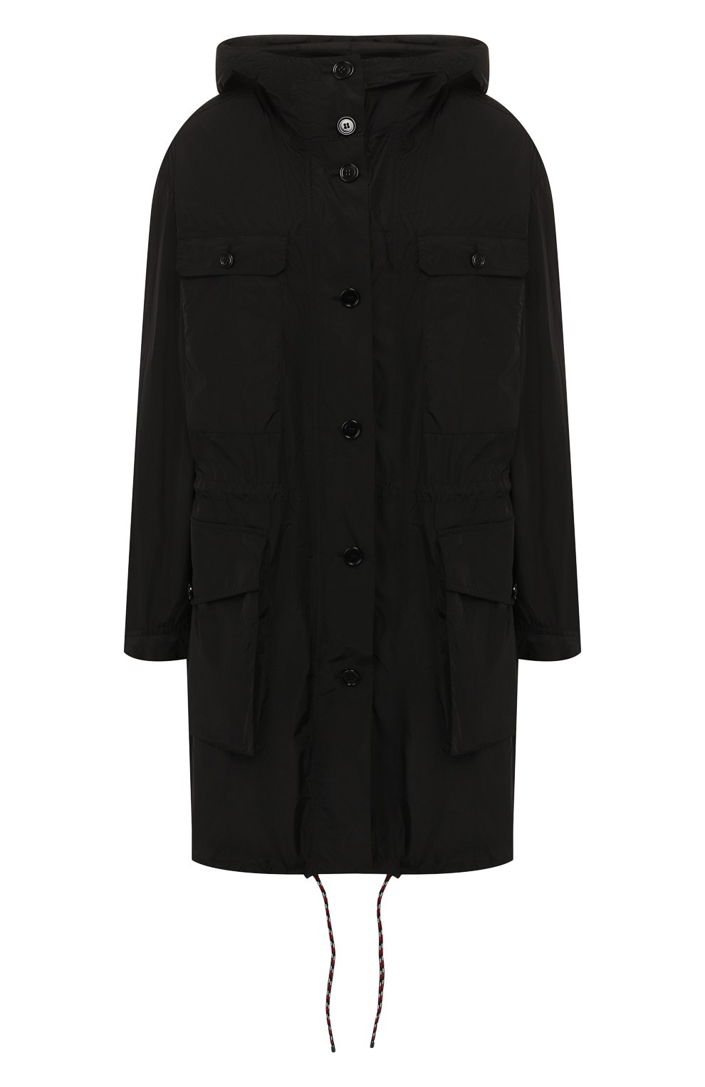 Парка с капюшоном DRIES VAN NOTEN черного цвета по цене 99500 руб., арт. 191-10512-7308, фото 1 Парка с капюшоном DRIES VAN NOTEN, арт. 191-10512-7308, фото 1
