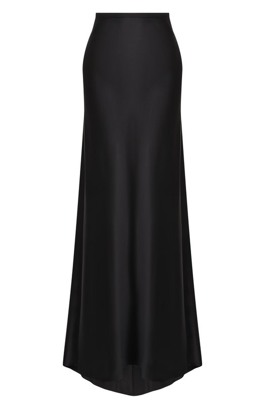 Атласная юбка Saint Laurent 845050/Y7G27 Чёрный 845050/Y7G27