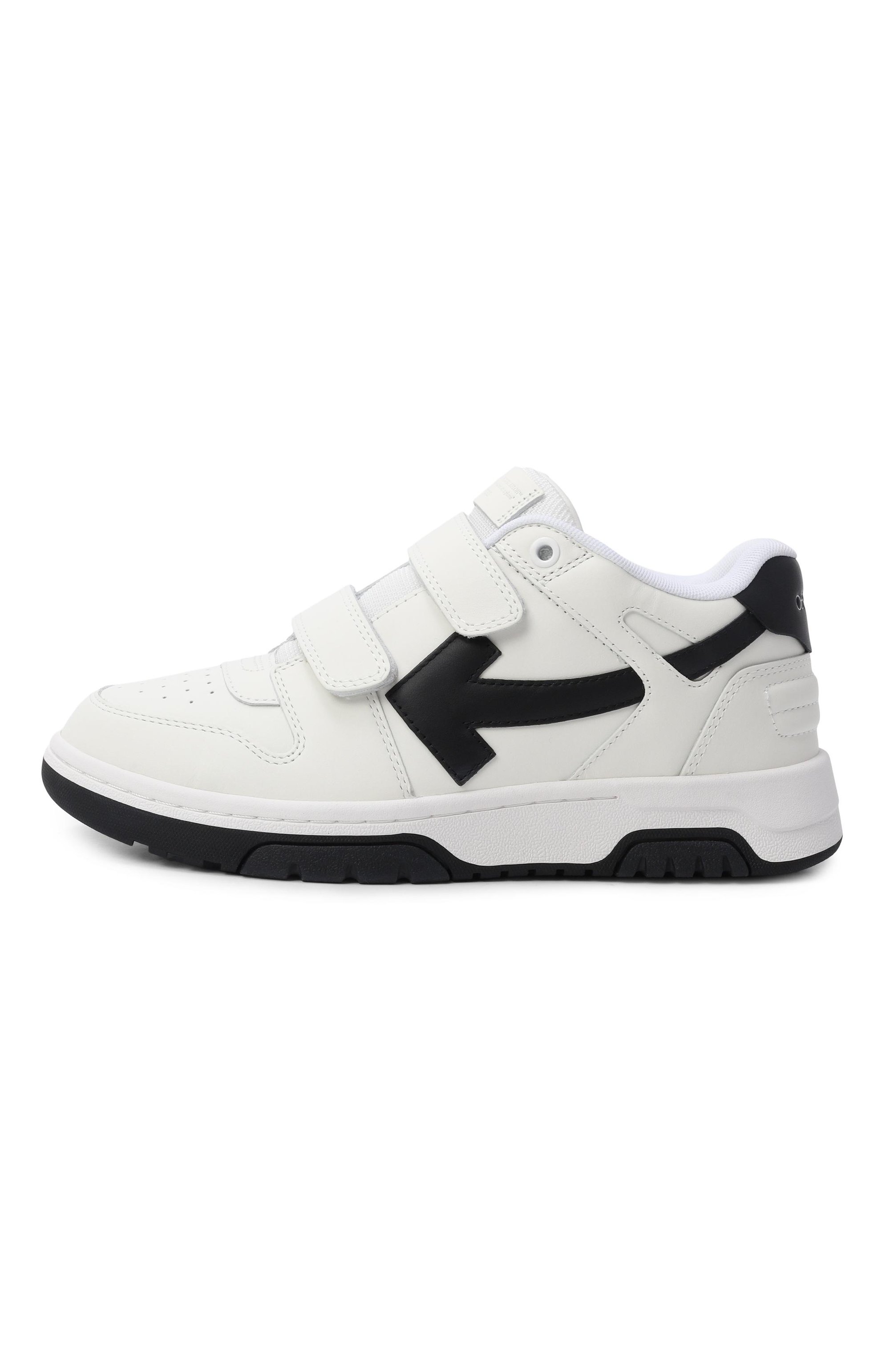 Комбинированные кеды out of office OFF-WHITE, арт. 0BIA008C99LEA002, фото 2