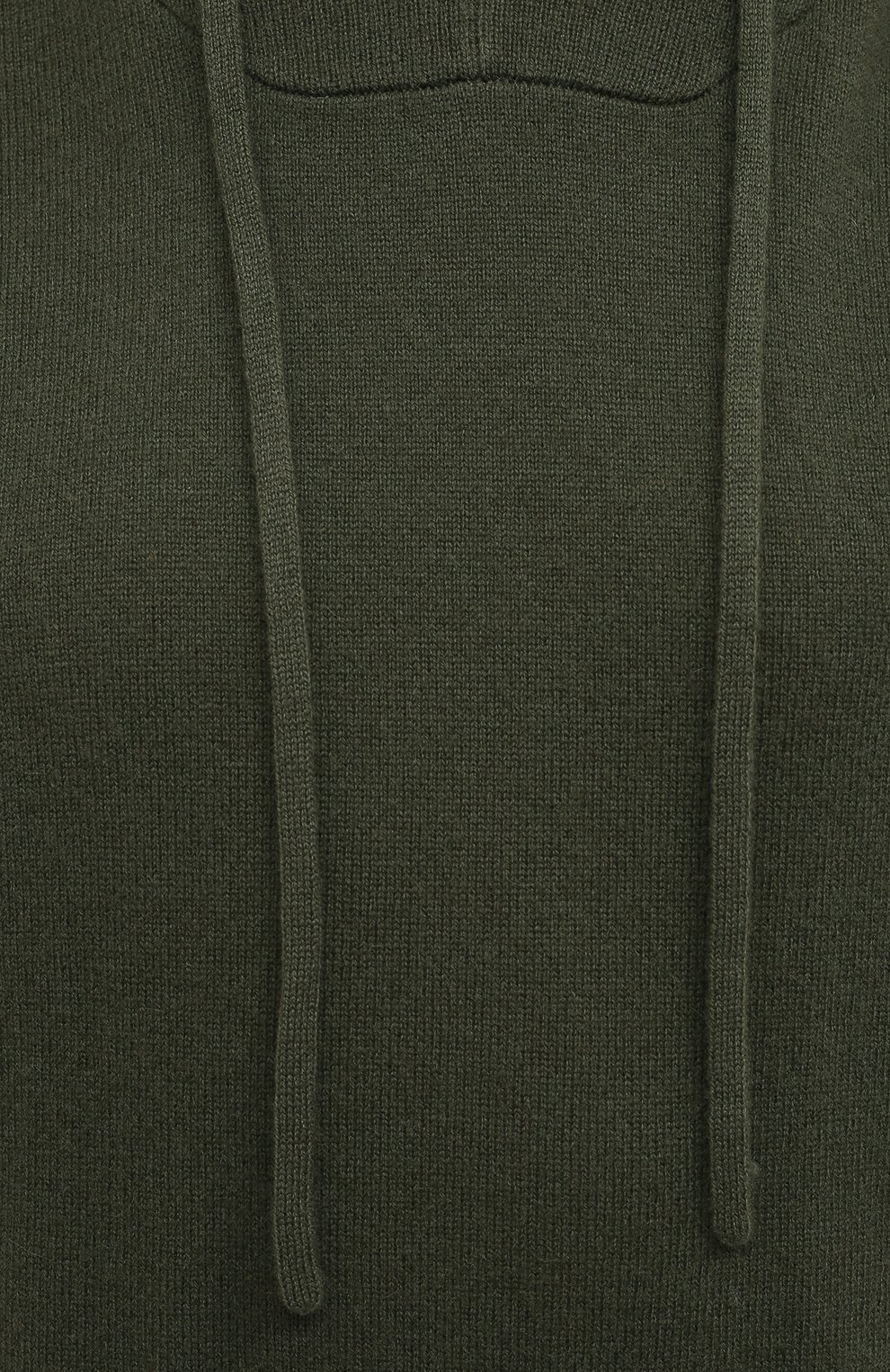 Худи из шерсти и кашемира ALLUDE хаки цвета по цене 39950 руб., арт. 215/17005, фото 5 Худи из шерсти и кашемира ALLUDE, арт. 215/17005, фото 5