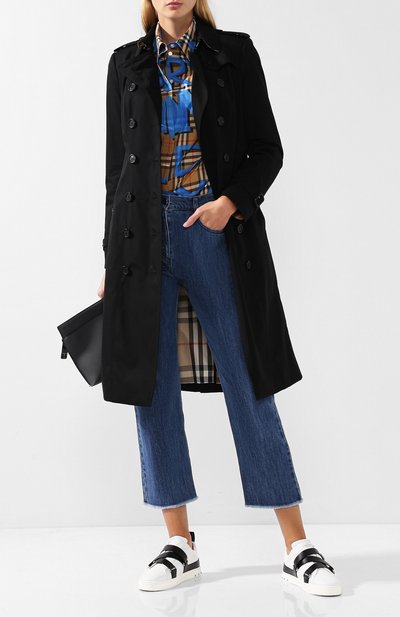 Однотонный двубортный тренч с поясом BURBERRY, арт. 4009022, фото 2