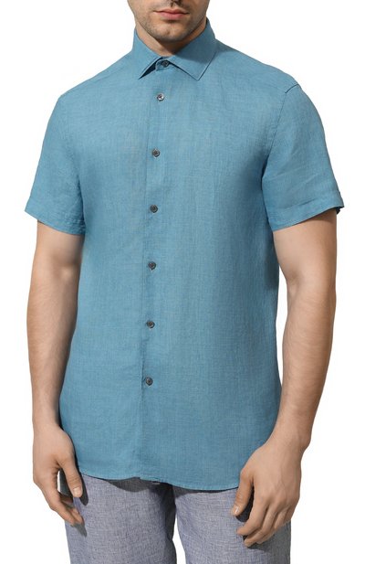 Льняная рубашка ZEGNA, арт. UDX38A7/SCF5, фото 3