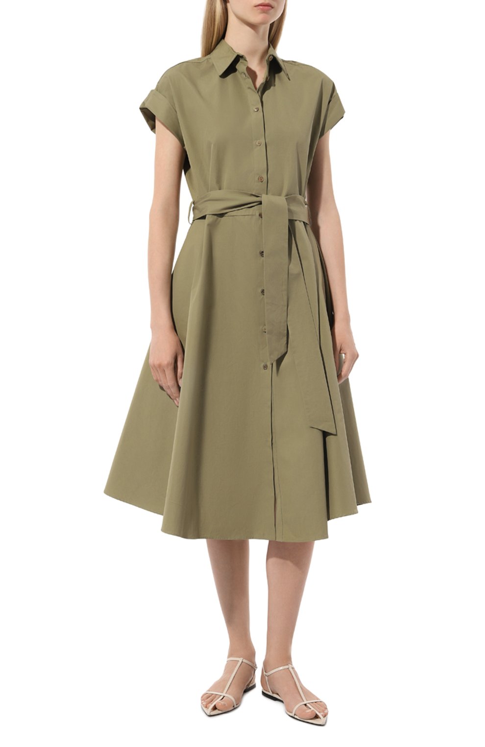 Хлопковое платье KITON, арт. D55375K0972C, фото 3