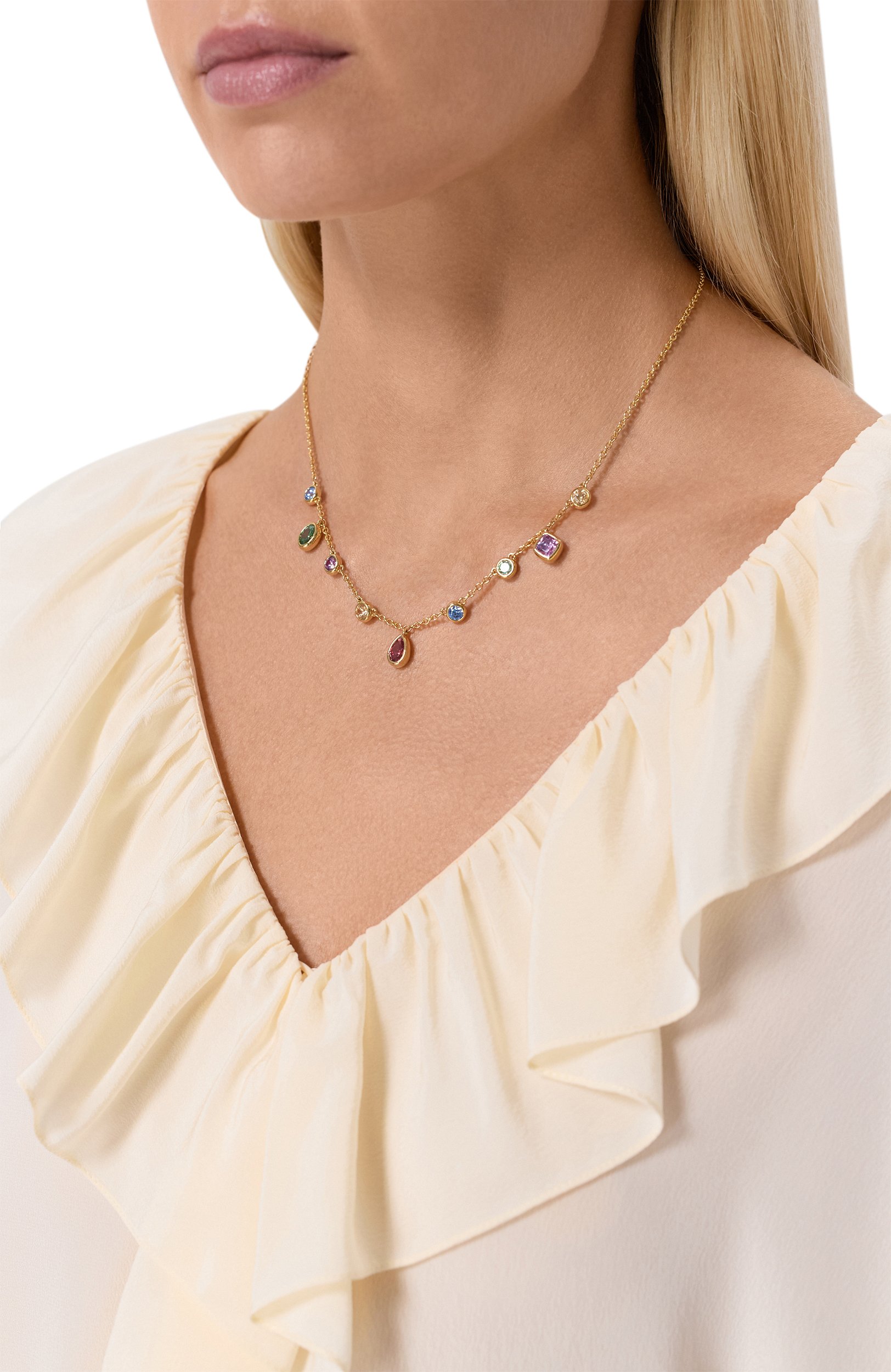 Колье SWAROVSKI разноцветного цвета по цене 29950 руб., арт. 5753274, фото 2 Колье SWAROVSKI, арт. 5753274, фото 2